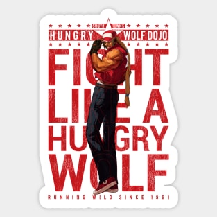 Hungry Wolf Dojo Gym Sticker